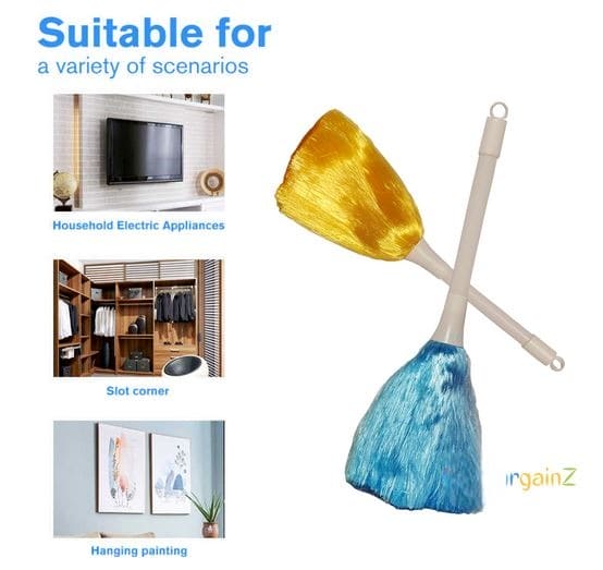 3 In 1 Static Duster, Keyboard PC Laptop Cleaning Brush, Anti Dusting Hand Duster, Household Cleaning Brush, Broom Cleaning Brush 3 In 1 Static Duster, Keyboard PC Laptop Cleaning Brush, Anti Dusting Hand Duster, Household Cleaning Brush, Broom Cleaning Brush